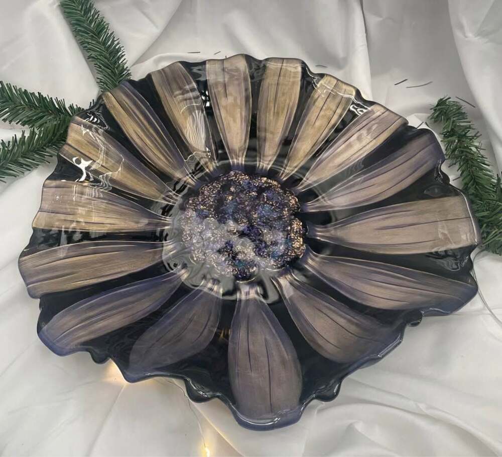 The Vintage Mikasa, Sunflower ￼Centerpiece Bowl Redone